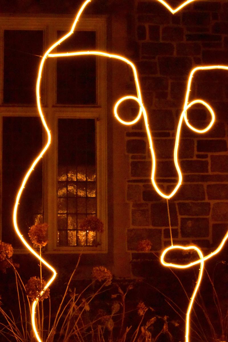Light painting, front porch